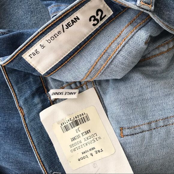 Rag & Bone Skinny Ankle in Lucky Rouge 32 - Picture 3 of 7